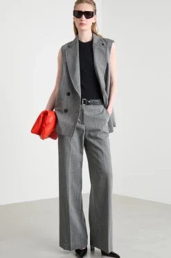 Pantalone ampio e dritto - Grigio