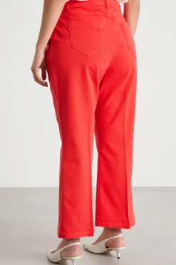 Pantalone ampio in bull - Arancione