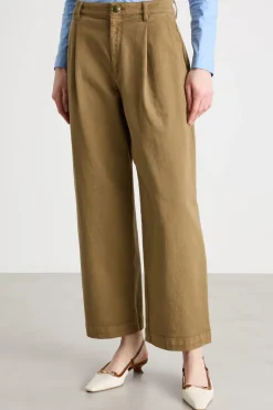 Pantalone ampio in bull - Marrone