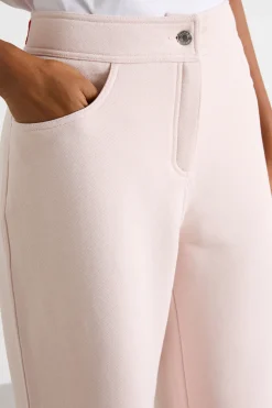 Pantalone ampio in felpa - Rosa