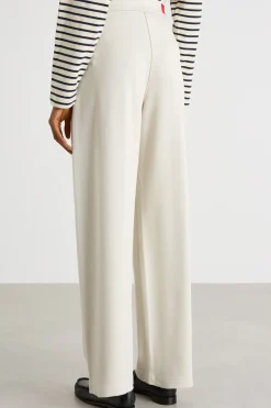 Pantalone ampio in jersey - Bianco