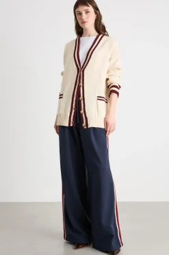 Pantalone ampio in jersey - Blu