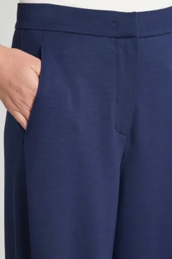 Pantalone ampio in jersey - Blu