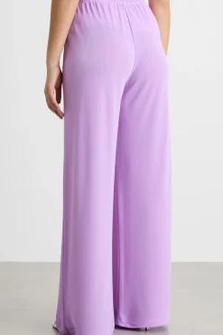 Pantalone ampio in jersey - Lilla