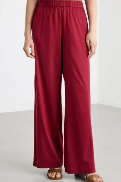 Pantalone ampio in jersey - Rosso