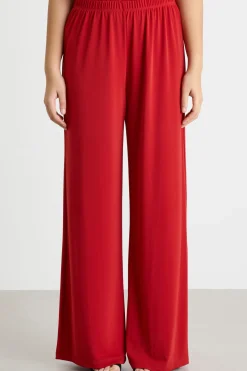 Pantalone ampio in jersey - Rosso