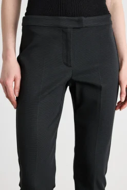 Pantalone a sigaretta in faille - Nero