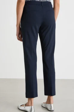 Pantalone a sigaretta stretch - Blu