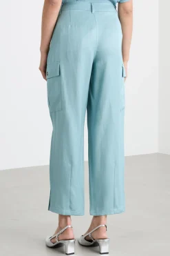 Pantalone cargo - Azzurro