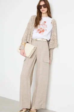 Pantalone cargo - Beige