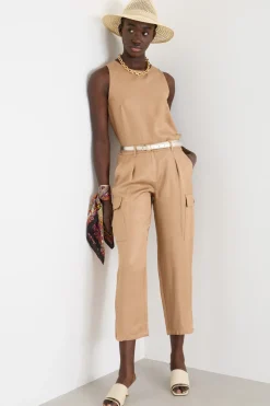 Pantalone cargo - Cammello