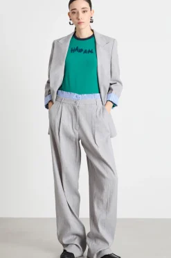Pantalone carrot fit - Grigio