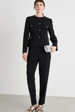 Pantalone carrot in cady - Black