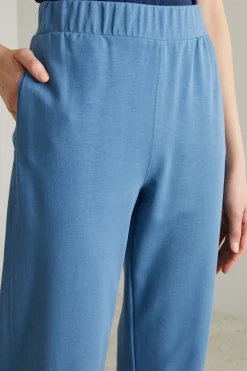 Pantalone carrot in jersey - Azzurro