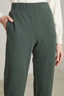 Pantalone carrot in jersey - Verde