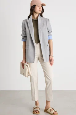 Pantalone chino in bull - Beige