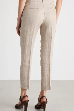 Pantalone chino in lino - Beige
