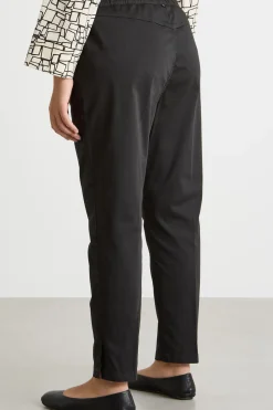 Pantalone chino in raso - Nero