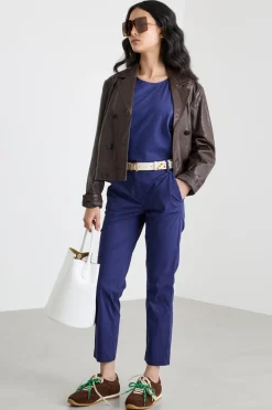 Pantalone chino stretch - Blu