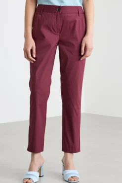 Pantalone chino stretch - Bordeaux