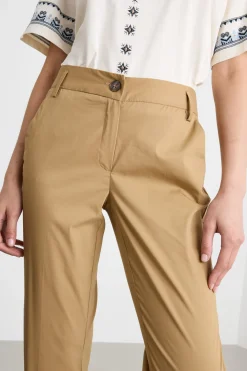 Pantalone chino stretch - Cammello
