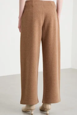 Pantalone cocoon in jersey - Marrone
