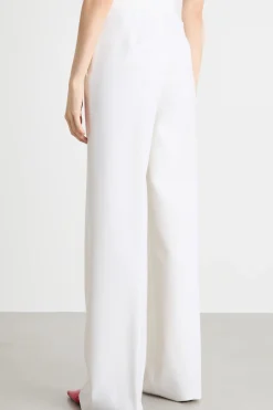 Pantalone con bottoni decorativi - Bianco