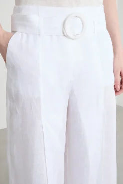 Pantalone con cintura - Bianco