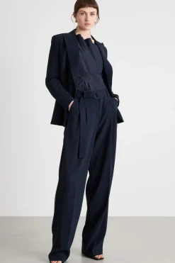 Pantalone con cintura - Blu