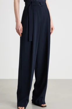 Pantalone con cintura - Blu