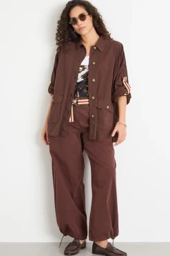 Pantalone con cintura - Marrone