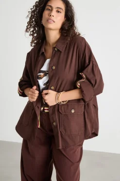Pantalone con cintura - Marrone