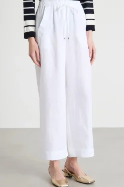 Pantalone con coulisse in vita - Bianco