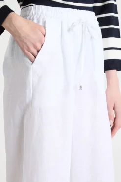 Pantalone con coulisse in vita - Bianco