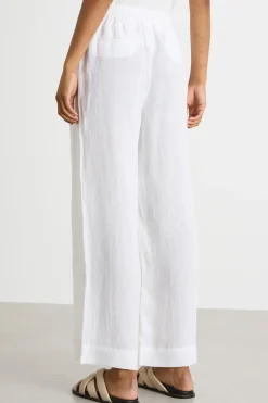Pantalone con coulisse in vita - Bianco