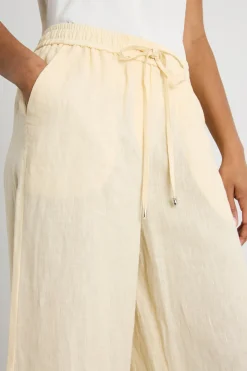 Pantalone con coulisse in vita - Giallo