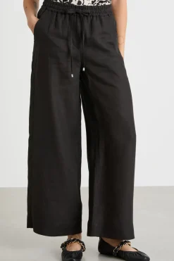 Pantalone con coulisse in vita - Nero