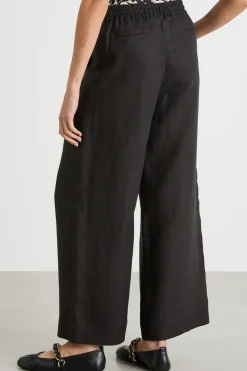 Pantalone con coulisse in vita - Nero
