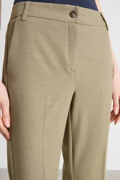 Pantalone con fondo flare - Verde