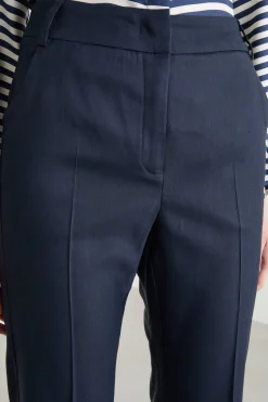 Pantalone con fondo svasato - Blu