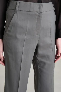 Pantalone con fondo svasato - Grigio