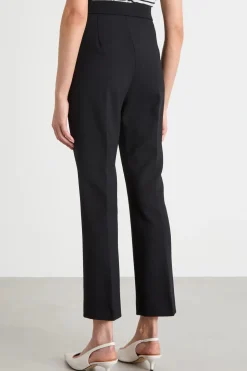 Pantalone con gamba cropped - Nero