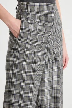 Pantalone con motivo Principe di Galles - Grigio