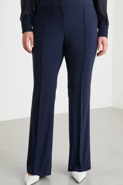 Pantalone con nervature - Blu