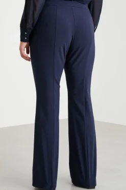 Pantalone con nervature - Blu