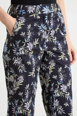 Pantalone con risvolto - Blu