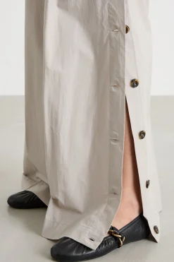 Pantalone con spacco - Grigio