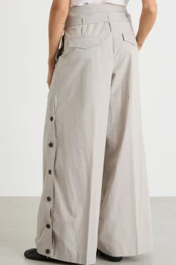 Pantalone con spacco - Grigio