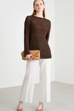 Pantalone con vita elasticizzata - Bianco