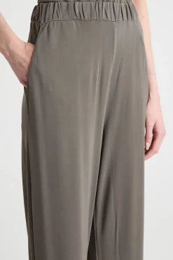 Pantalone con vita elasticizzata - Verde